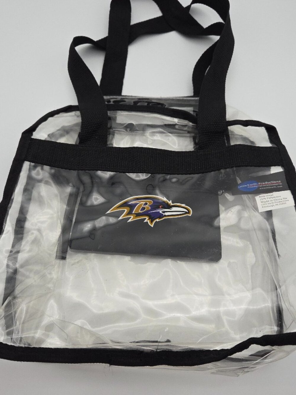 Baltimore Ravens Clear Stadium Bag NFL Approved
